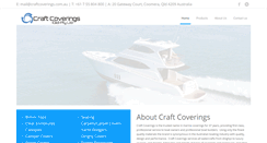 Desktop Screenshot of craftcoverings.com.au